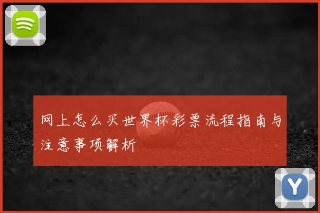 网上怎么买世界杯彩票流程指南与注意事项解析