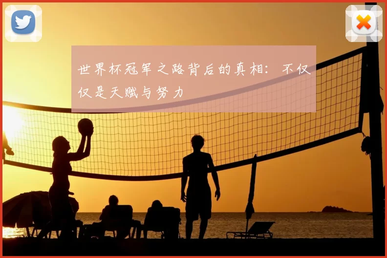 世界杯冠军之路背后的真相：不仅仅是天赋与努力